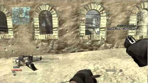 MW3 - Infection Tac Insert Spawn Kill Me?! + 2 Longshot Throwing Knives