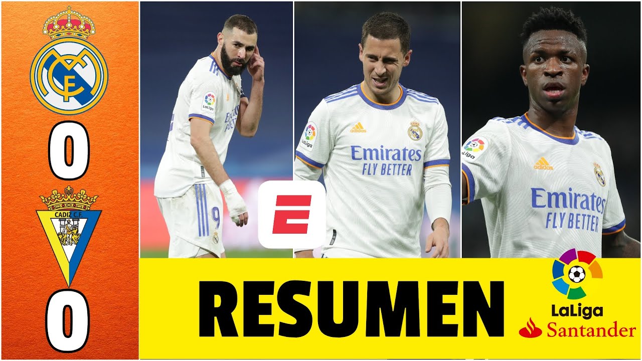 Real Madrid 0-0 Cádiz. Benzema, Vinicius, Hazard y Ancelotti SE ATRAGANTAN en casa | La Liga