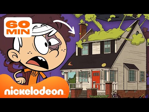 Bienvenue Chez Les Loud | Chaque fois que la maison des Loud est détruit💥 | 60 Minutes | Nickelodeon