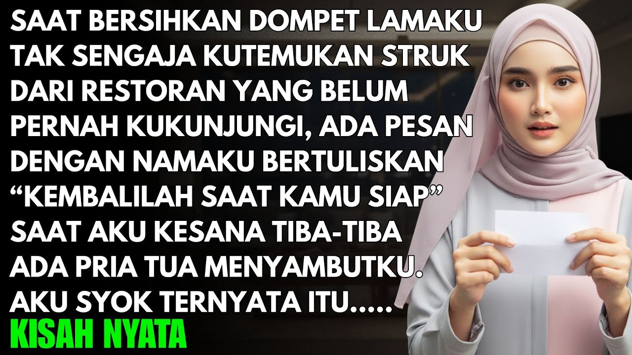 KUTEMUKAN SURAT KECIL MISTERIUS DARI SEBUAH RESTORAN - SAAT KUPERGI KESANA AKU SYOK TERNYATA ITU...
