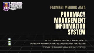 ICT501 | PHARMACY MANAGEMENT INFORMATION SYSTEM 