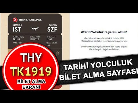 THY tarihi yolculuk hatıra bileti NASIL alınır ?