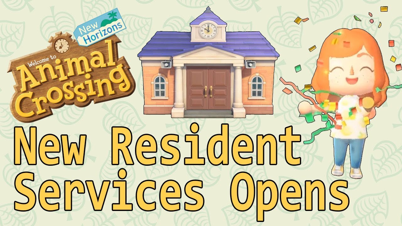 Animal CrossingNew Horizons 28 New Resident Services Opens YouTube
