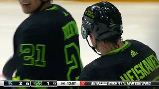 Jason Robertson opens the Stars scoring.