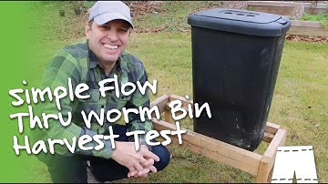 Simple Flow Through Worm Bin Harvesting Test