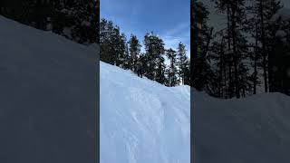 Snowboarder Does a Half of a Backflip and Lands Upside Down