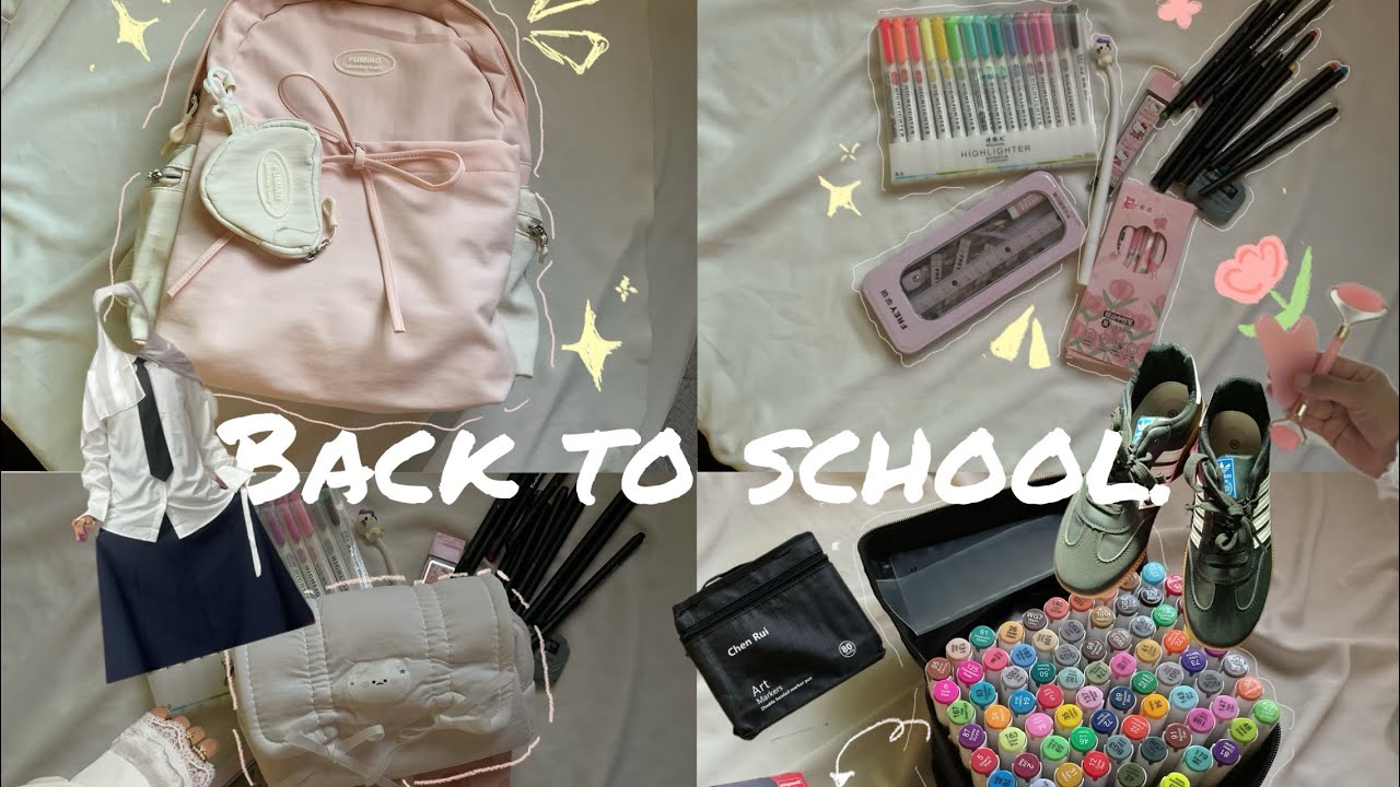 انبوكسنج 📦✨ ✮⋆˙ مشتريات المدرسة 🛍️ ˚.🎀༘⋆ اول سنة ثانوي ༘˚⋆𐙚｡⋆𖦹.✧˚