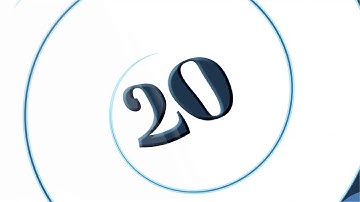 20 seconds Fact numbers background video