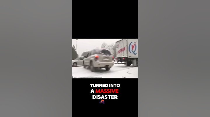 SUV Spins Out on Icy Road—Inches from Semi Truck Collision! ❄️🚨
