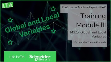 Modicon 172 Embedded Display Training - M3.1 Global and Local Variables