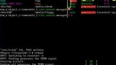 Troubleshooting Fstab