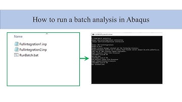 Running a batch analysis in Abaqus