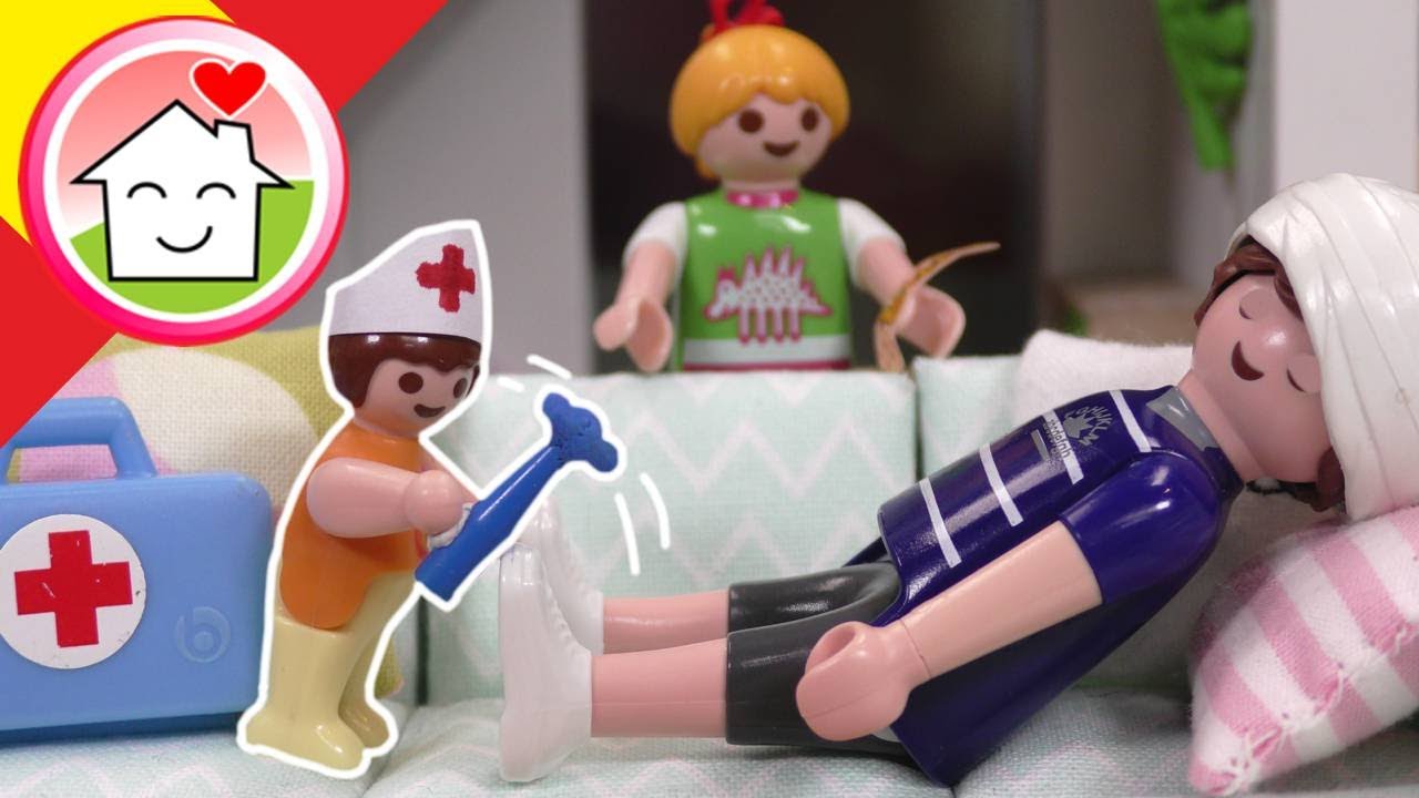 Playmobil en español La consulta médica de Anna y Lena - Familia Hauser -  YouTube