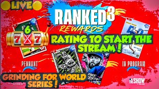 🔴 LIVE 767 RATING TO START THE DAY IN RANKED SEASONS IN MLB THE SHOW 24 DIAMOND DYNASTY! WS GRIND!
