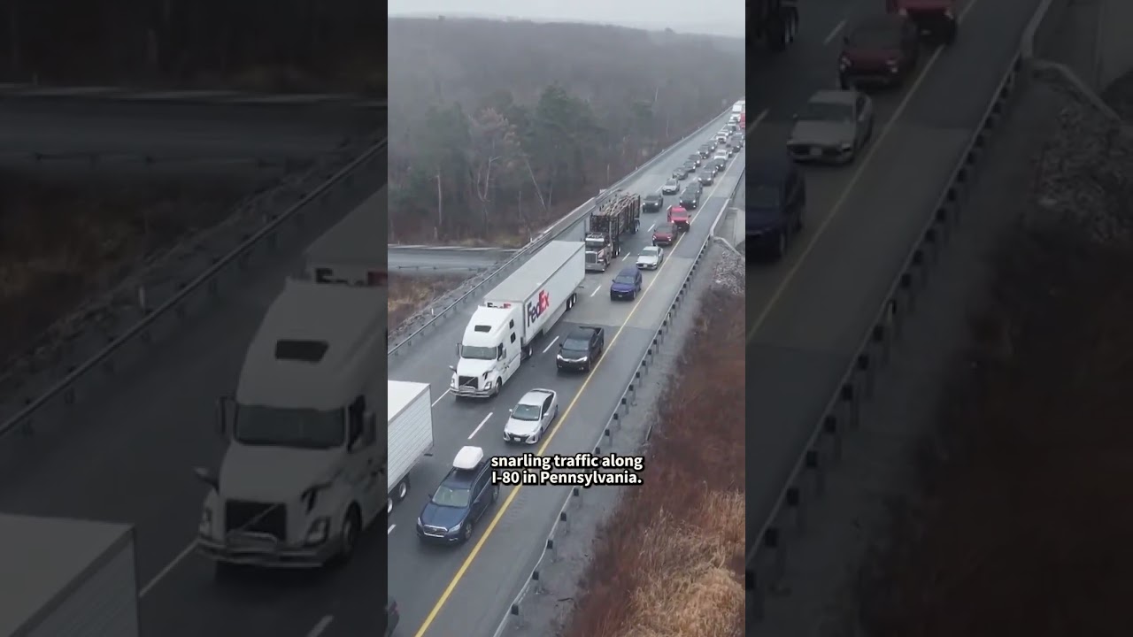 Snow Blankets Northeast and Disrupts Holiday Travel