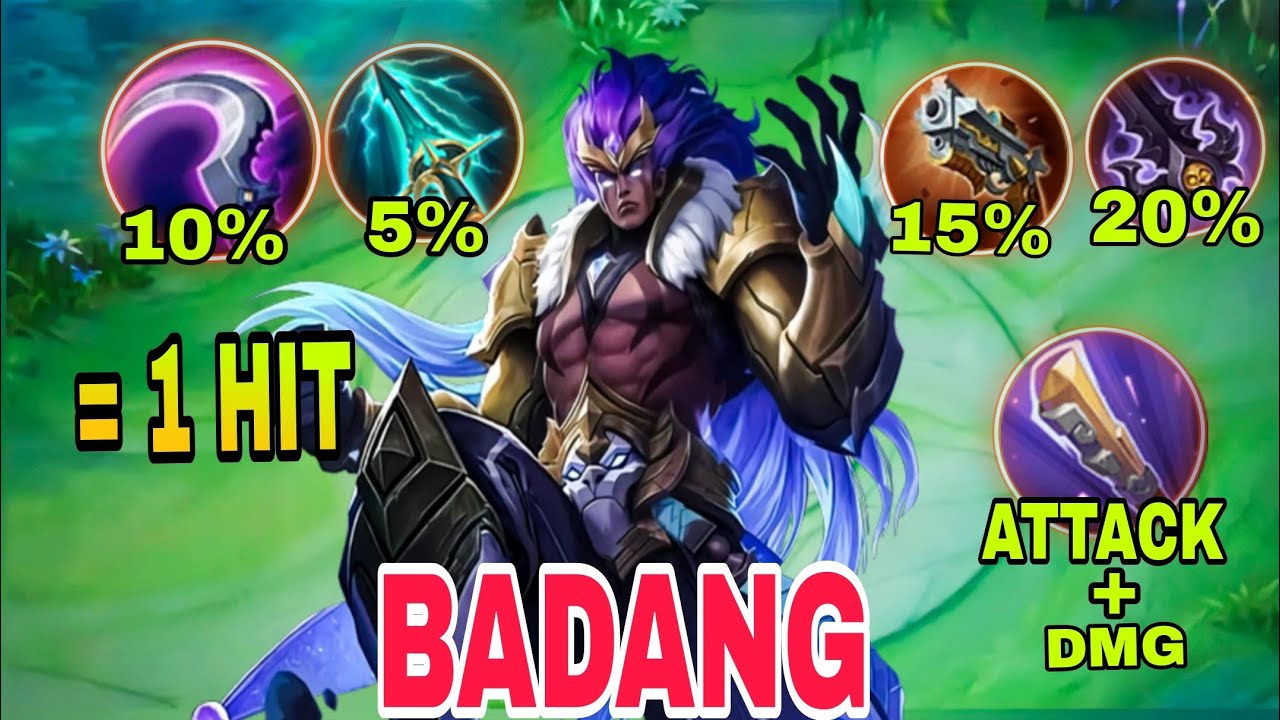 One Hit Badang Is Back!! Only 1 Shot Build✅ Top 1 Global Badang Gamplay (mobile legends)