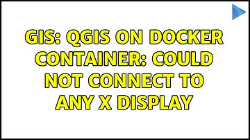 GIS: QGIS on docker container: Could not connect to any X display