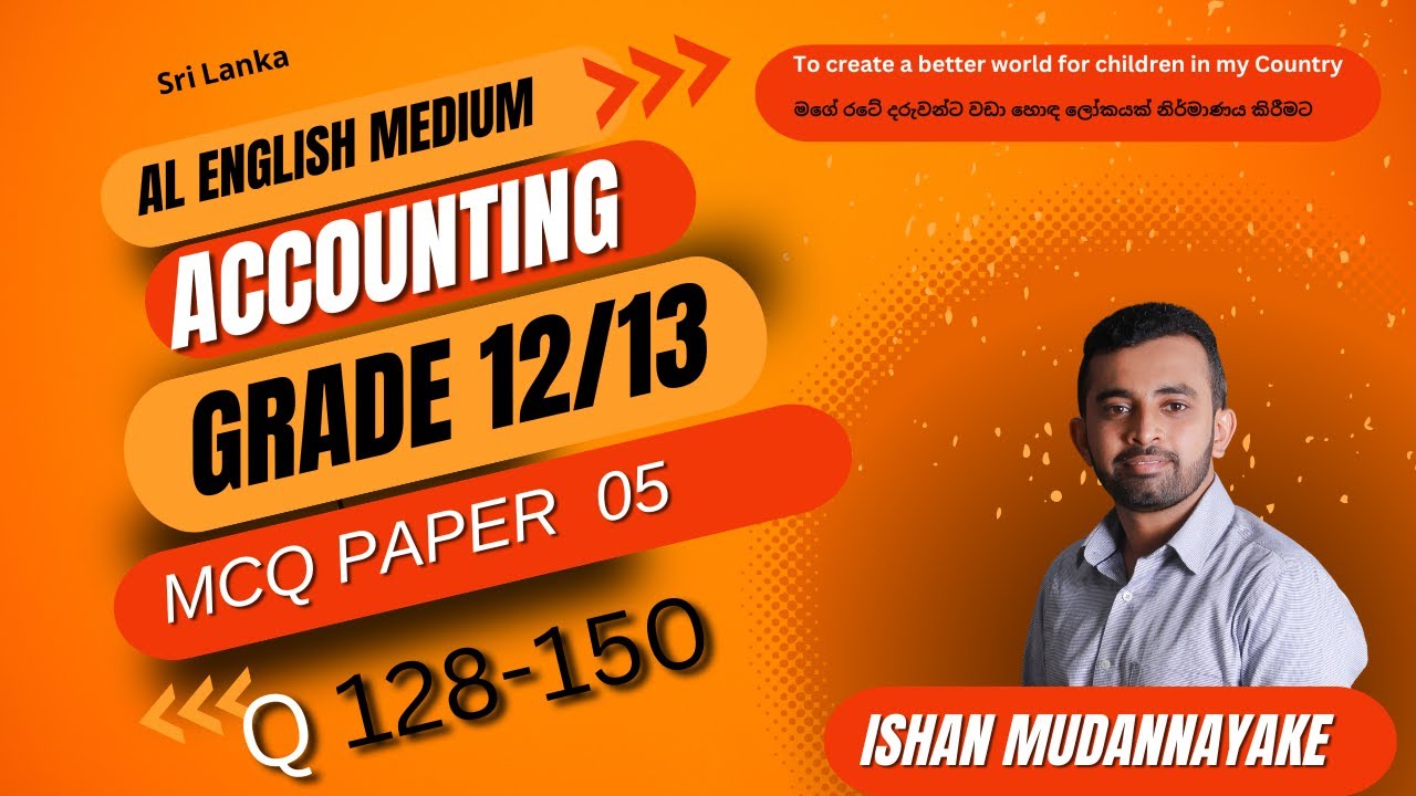 ENGLISH MEDIUM AL ACCOUNTING I MCQ Q 128 Q 150 YouTube English medium al accounting i mcq q 128 q 150 youtube
