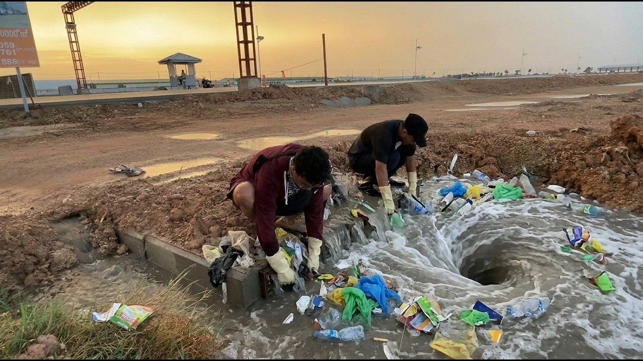 Blocked Culvert Drain by Plastic – We Saved It Just in Time!