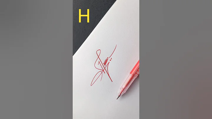 How to sign for letter H #shorts #howtosign #signature