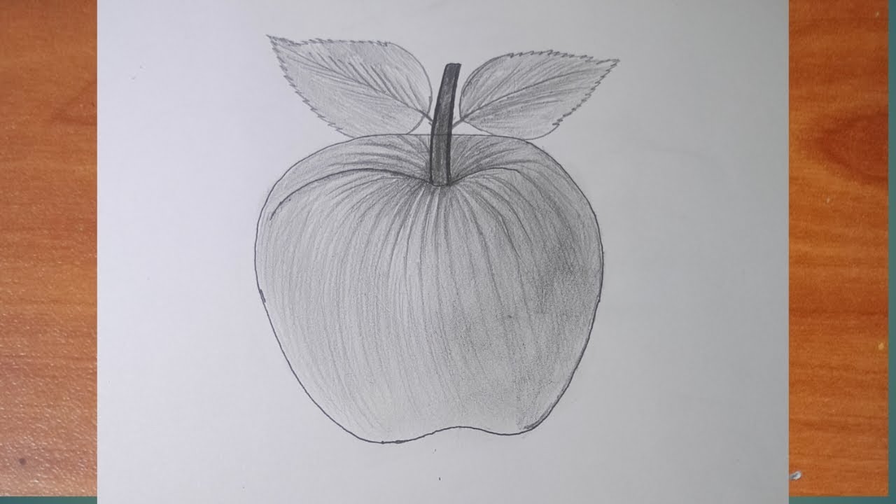 How to draw a Apple step by step || Very easy apple drawing