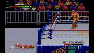 WWF Royal Rumble (SNES) - Tatanka vs Lex Luger