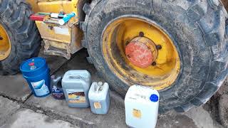: , .  -    #JCB4CX #maintenance of the backhoe loader