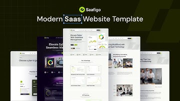 Saafigo - SaaS Website Template / Build Professional SaaS Websites with Saafigo