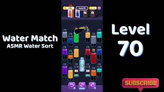Water Match Level 70 Walkthrough 💧🎮 | Water Match ASMR Water Sort | Solutionguruji