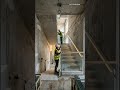 Incredible Staircase Transformation From Concrete to Luxury Marble with LED Lighting #shorts