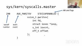 So you want to add a system call Brooks Davis