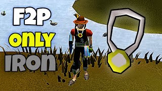 Unlocking Power Amulet & Hitting 750 Total level! - F2P Ironman #10 [OSRS]