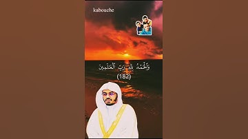 سورة الصافات، من الآية(180)إلي الآية(182)، بصوت القارئ الشيخ ياسر الدوسري.