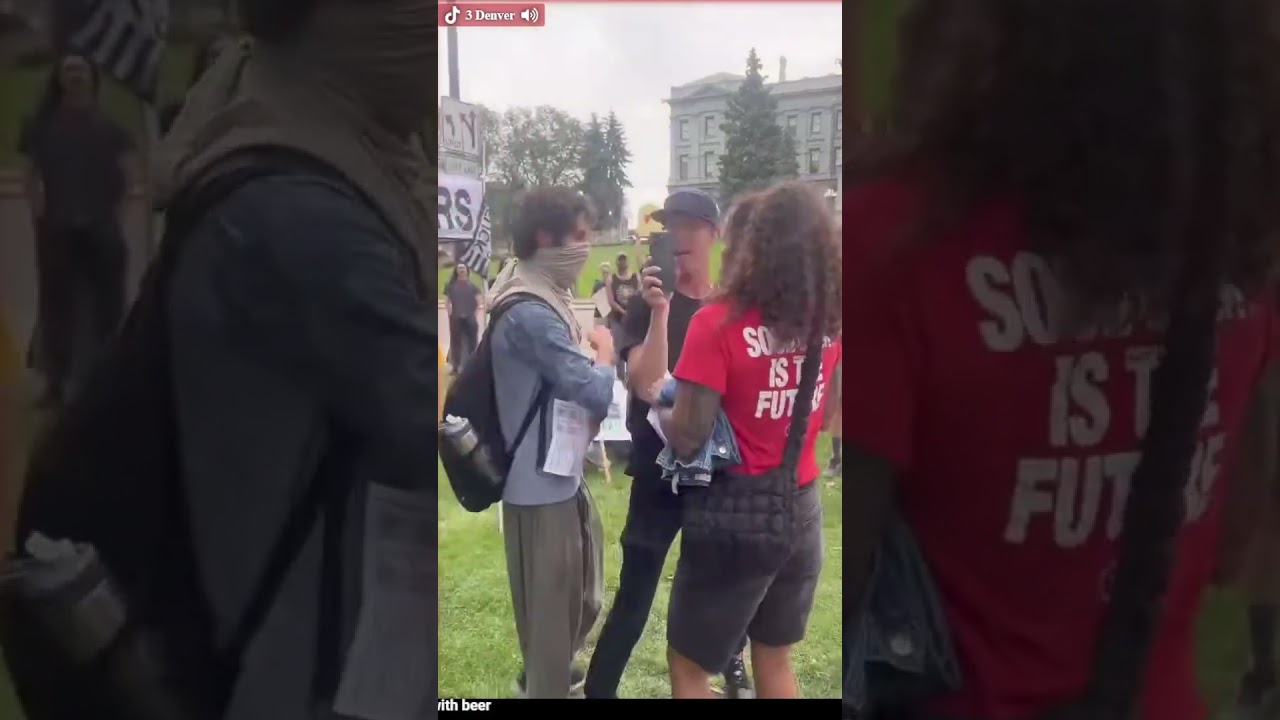 Denver Protester Gets Phone Stolen 7.17.25 Good Trouble Protest
