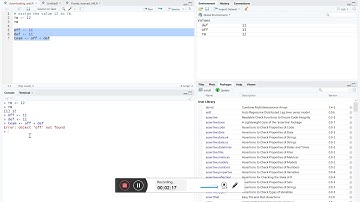 Defining Variables in R Studio- R tip from WebbinR