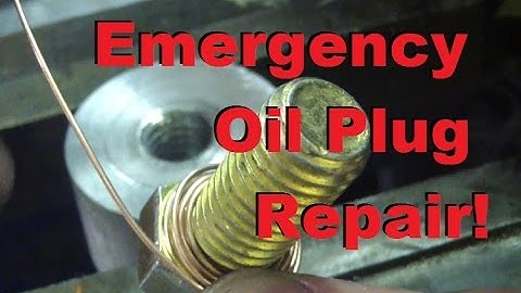 Manly-Man Skill: Repair Stripped Threads with Nothing but a Bolt, a Wire and a Flat Bastard