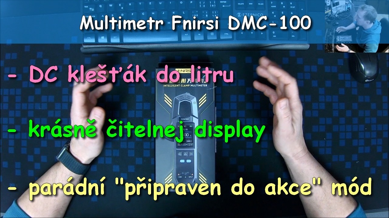 Multimetr Fnirsi DMC-100 | Super klešťák do litru