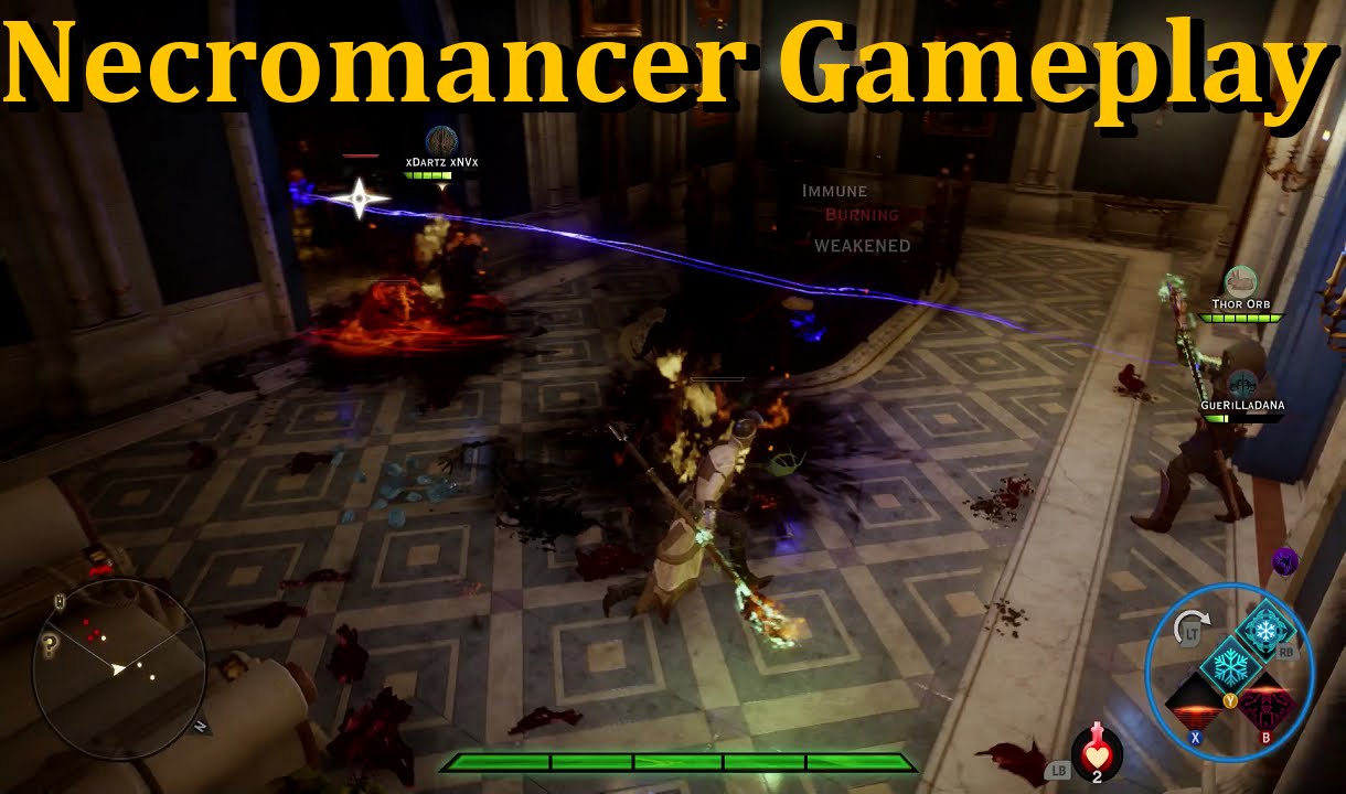 Dragon Age Inquisition Multiplayer Necromancer Gameplay Perilous Match Learning The Character Youtube