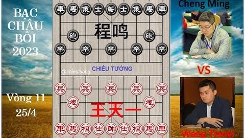 BẠC CHÂU BÔI 2023 Vòng 11| Vương Thiên Nhất (王天一) Wang Tianyi VS Cheng Ming (程鸣) Trình Minh