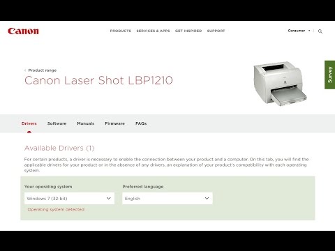 Download Driver máy in Canon LBP 1210 hệ điều hành Win XP – Win 7, 8, 10