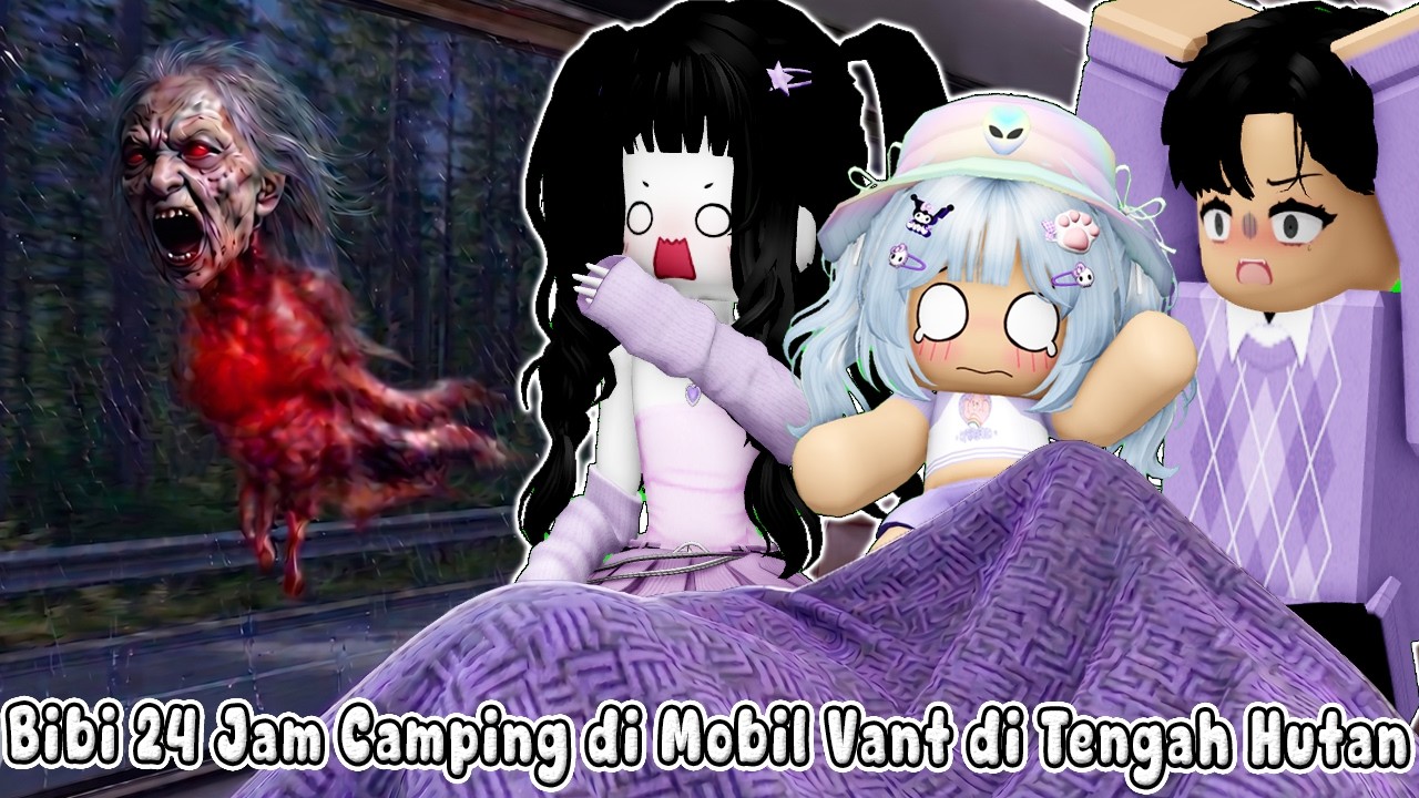 BIBI 24 JAM CAMPING PAKAI CAMPER VANT DI TENGAH HUTAN YANG HOROR || DESERT VANT🏡ROBLOX INDONESIA