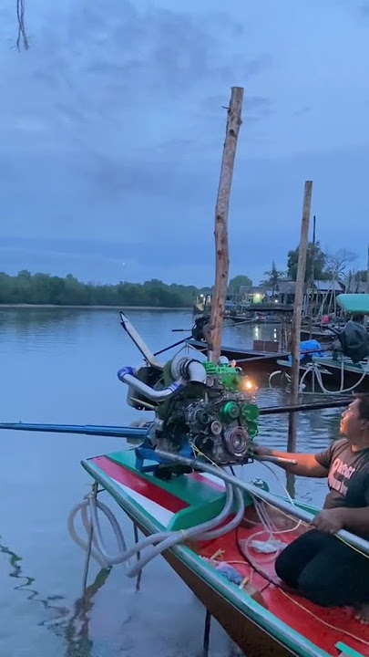 Gahar Sekali Suara Mesin Diesel Thailand Ini (Cek Komentar)#Tanpnj #diesel #turbodiesel #speedboat