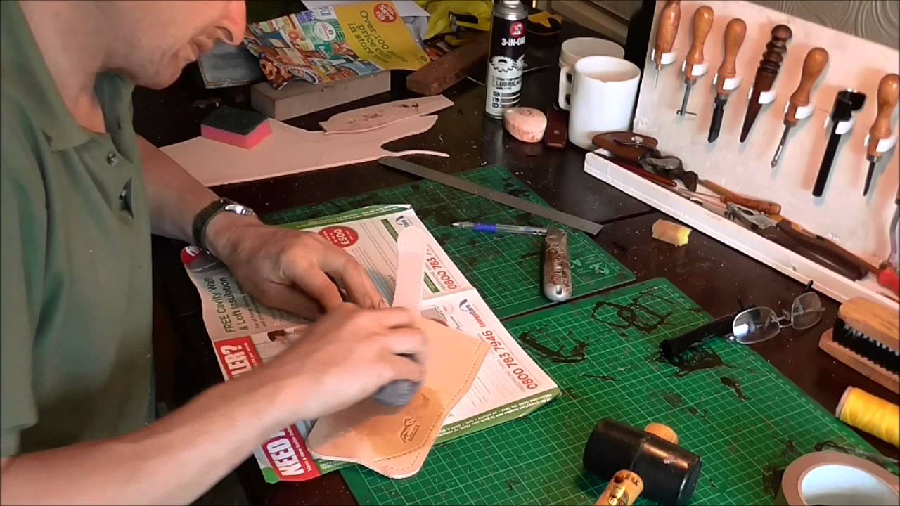 How I make a standard leather knife sheath (Part one) YouTube
