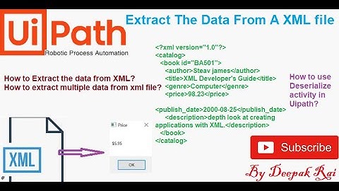 Extract the Data from XML File | XML Parsing | Uipath RPA