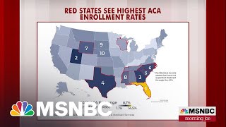 Red states see highest Affordable Care Act enrollment rates