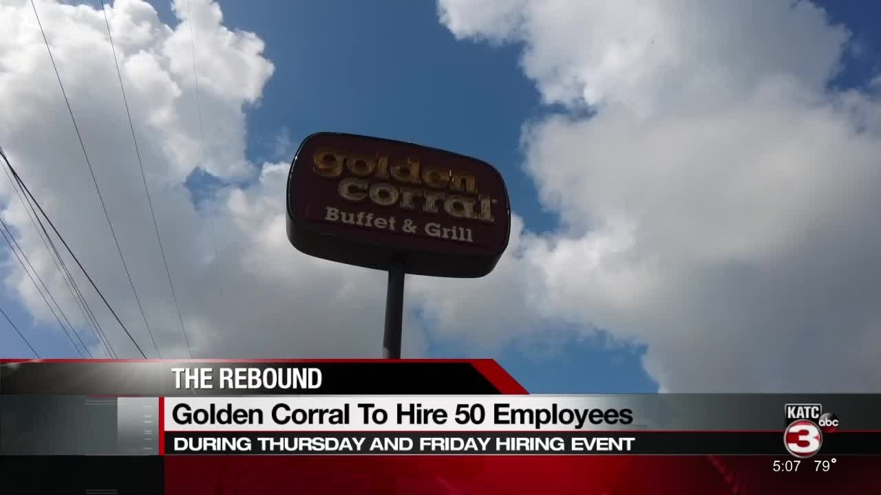 Golden Corral holding hiring event 06/24/21 YouTube