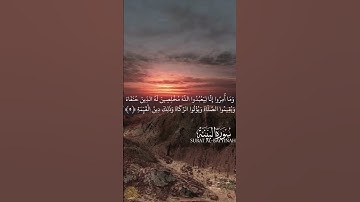 Sourate Al Bayyinah سورة البينة Verset 1 a 6 par Al Sheikh Maher Bin Hamad Al Muaiqly