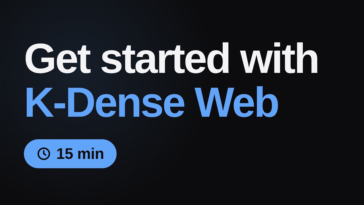 Get started with K-Dense Web in 15 minutes
