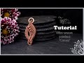 Layered wire weave pendant tutorial - 'Curves'