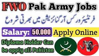 Pak Army Fronteir Works Organization Fwo Jobs 2020 ll FWO Jobs advetisement Can apply Online Free Pak Army Fronteir Works Organization Fwo Jobs 2020 ll FWO Jobs advetisement Can apply Online Free
